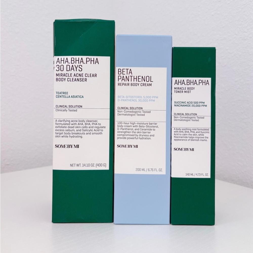 SOMEBYMI Full Body Repair Set (Body Wash, Body Toner, Repair Cream)